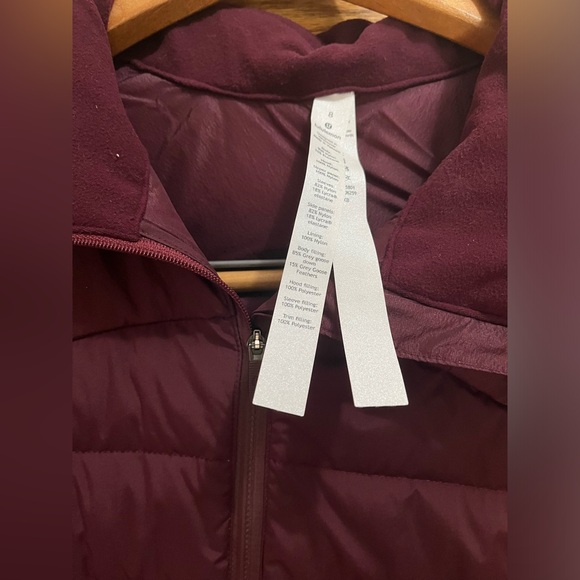 Lululemon Down For It All Jacket Casis Size 8 - Picture 8 of 9